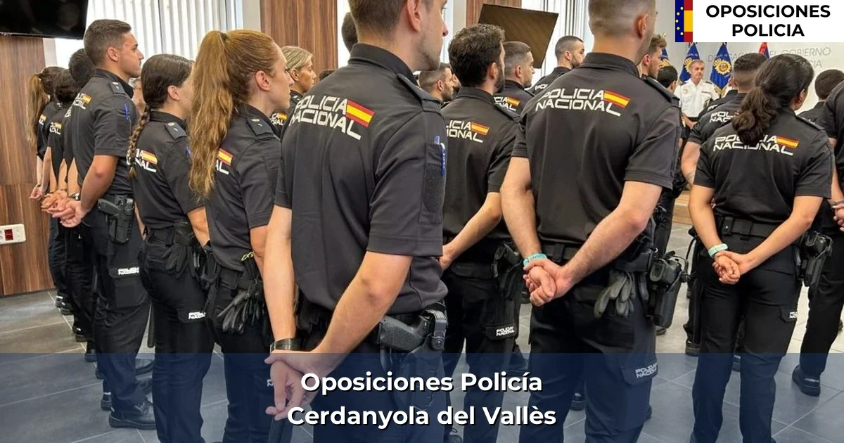 Oposiciones policía en Cerdanyola del Vallès