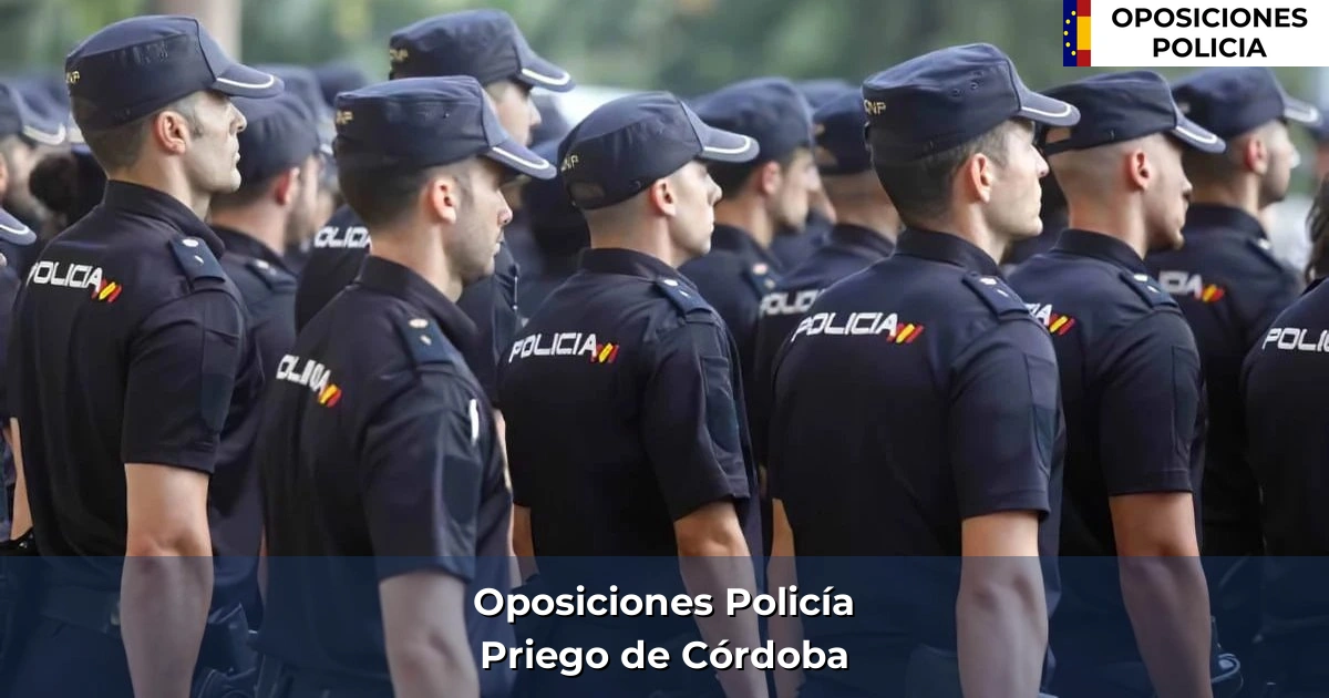 Oposiciones policía en Priego de Córdoba